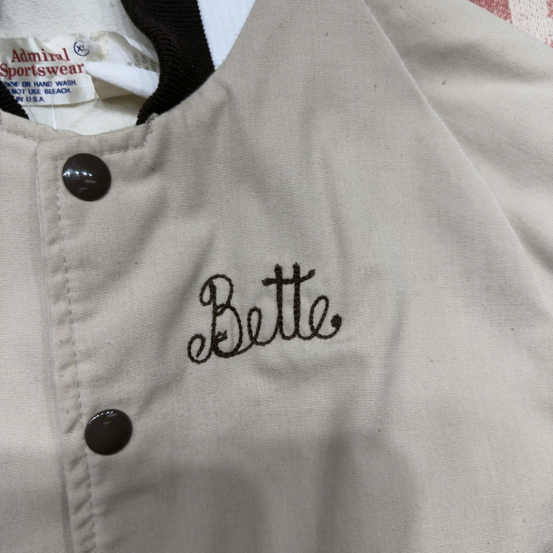 Wes Cook Insurance Vintage Chain stitch Jacket XS 70s