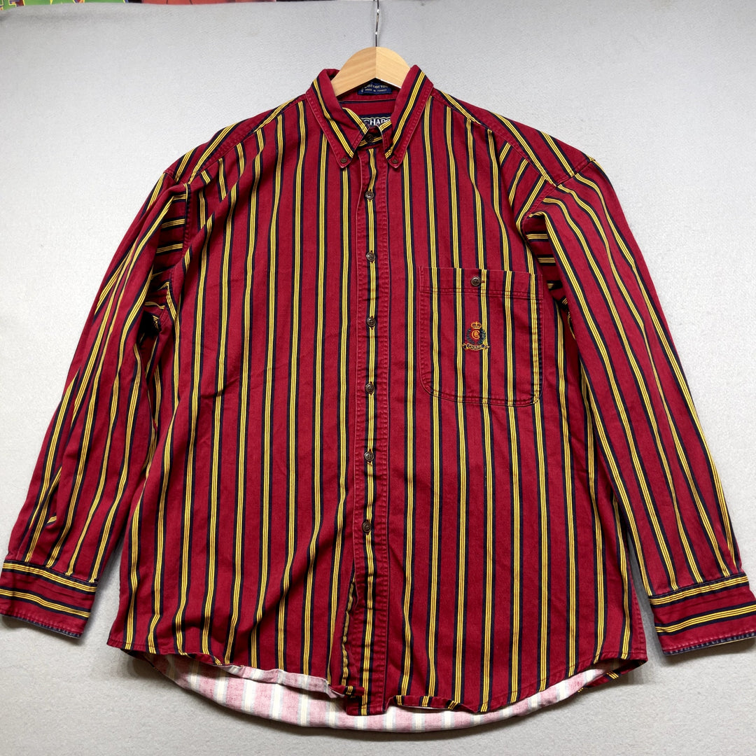 Vintage Chaps Ralph Lauren Striped Shirt Size Large