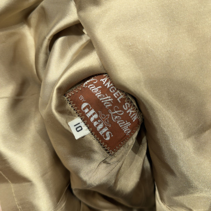 Grais Vintage Cabretta Leather Jacket Small 70s