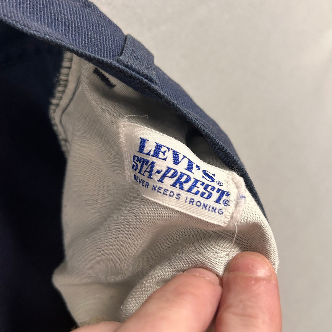 Vintage Levi's Sta Prest Blue Pants Size 36X26