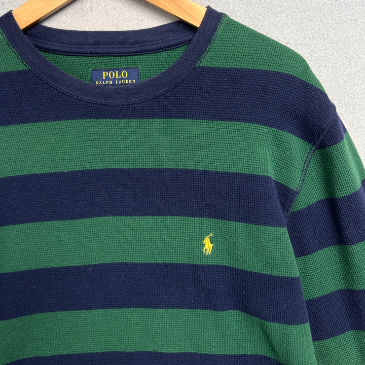 Polo Ralph Lauren Striped Thermal Shirt Size XL