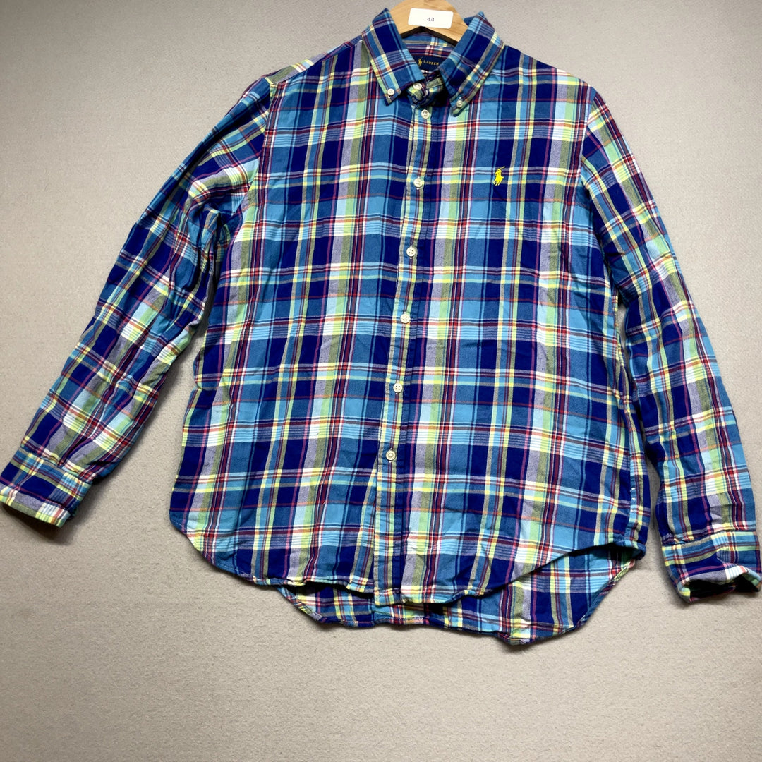 Polo Ralph Lauren Plaid button Down Shirt Size Large