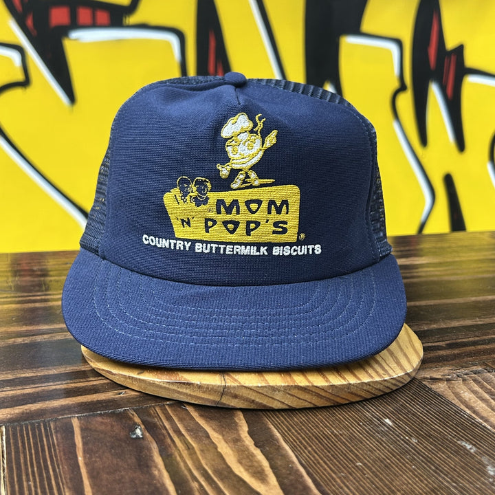 Vintage Mom N Pops  80s Snapback Trucker Hat