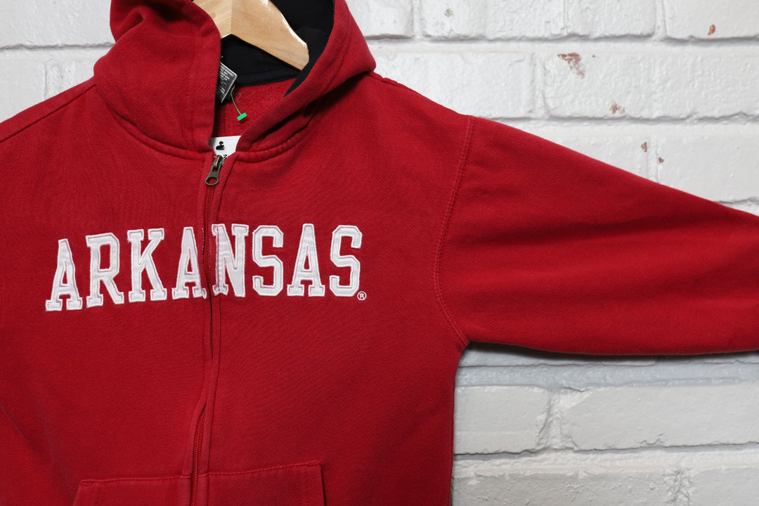 2000s kids size university of arkansas razorbacks hoodie size small