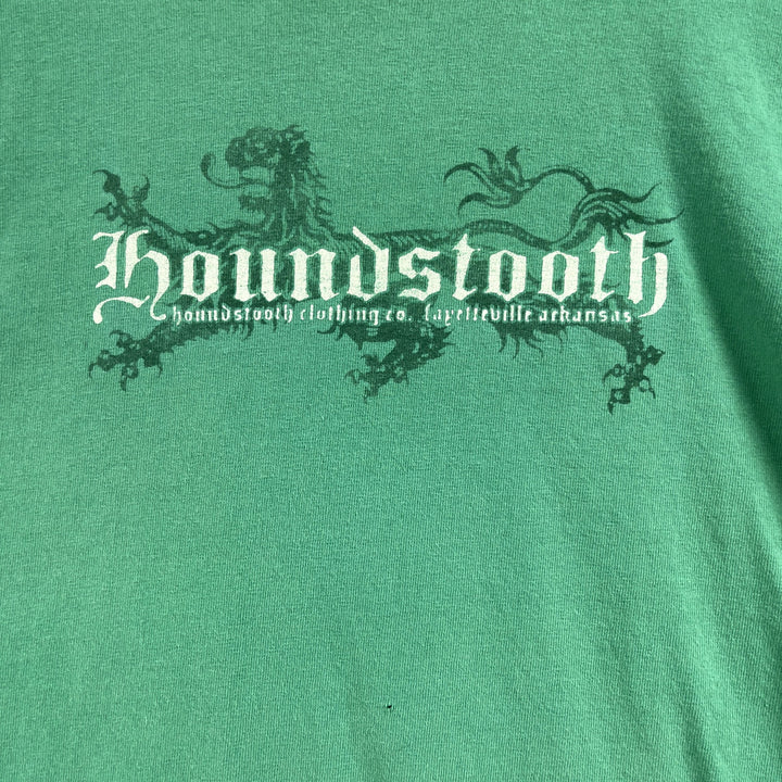 Vintage Y2k Houndstooth Clothing Company Green Logo Shirt Large
