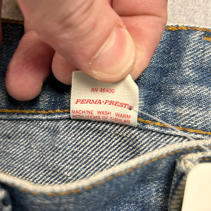 Vintage 70's Sears Flared Leg Distressed Jeans Size 28x27
