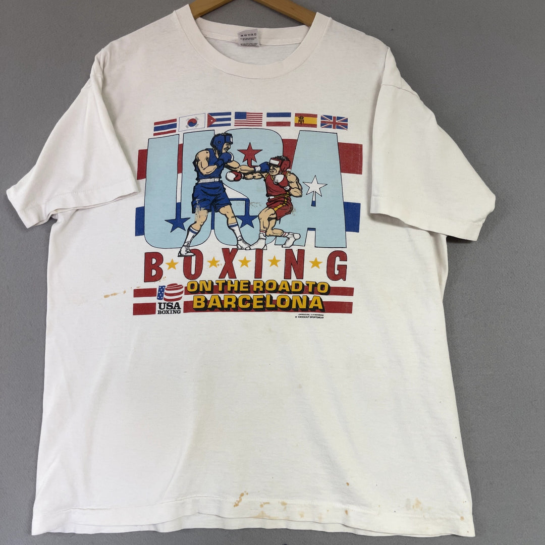 Vintage Team USA Olympic Boxing Trials T Shirt Size XL