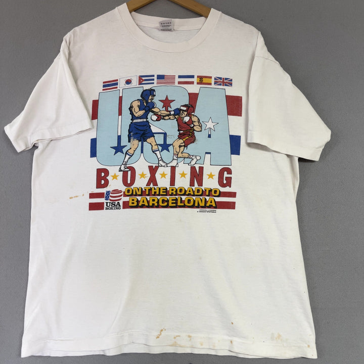 Vintage Team USA Olympic Boxing Trials T Shirt Size XL
