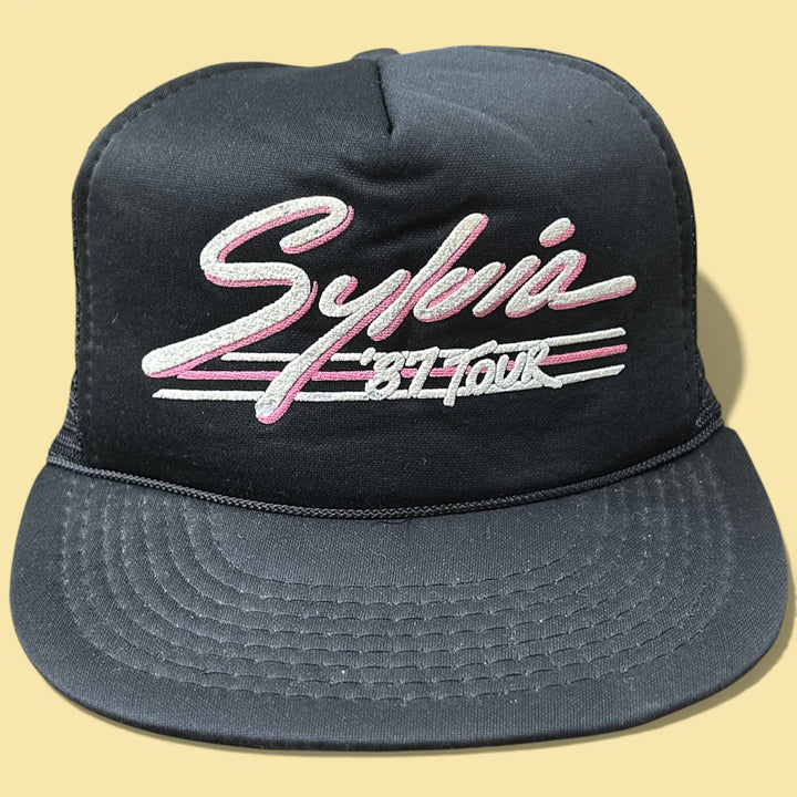 Vintage Sylvia 1987 Tour Autographed Snapback Hat