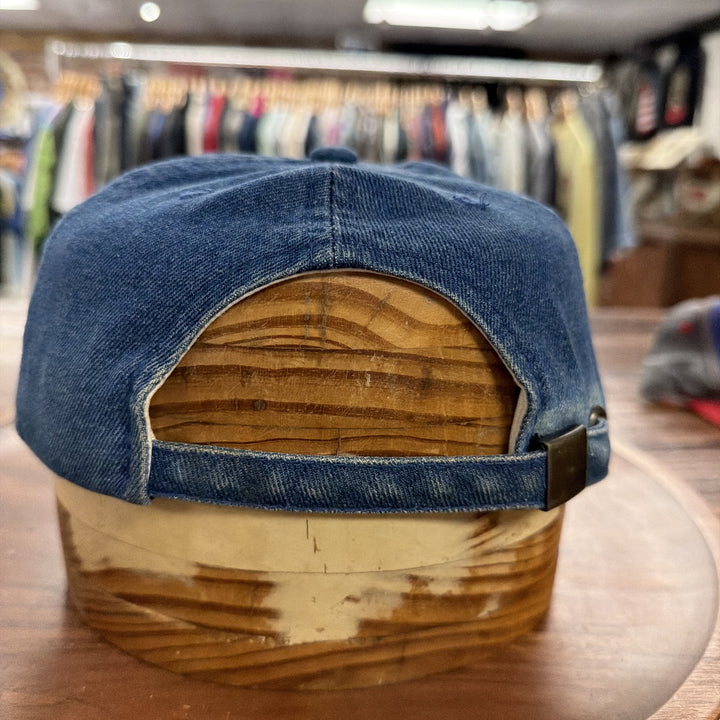 Vintage 90s Arkansas Denim Strap Back Hat
