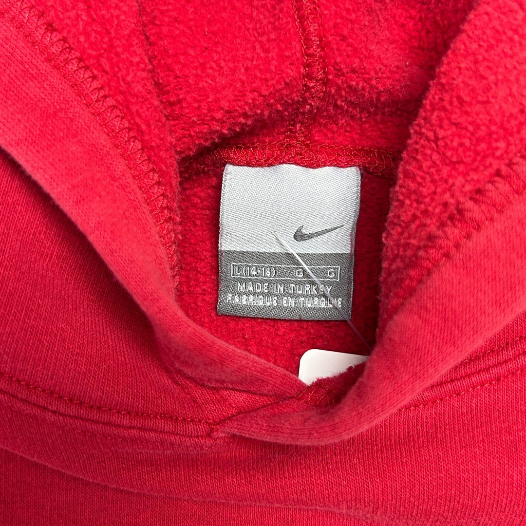 Nike Sportswear Red Hoodie Boy's Size L (14-16) (Adult M) Red Sweatshirt