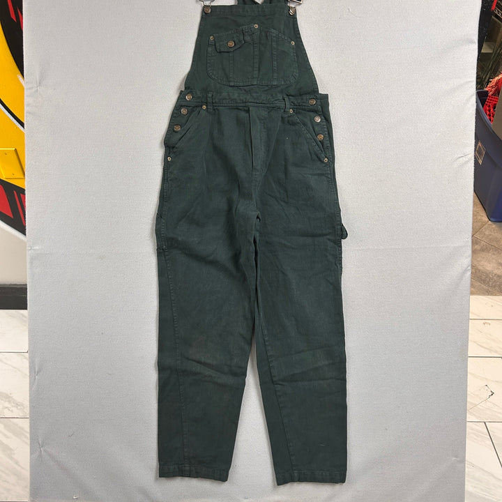 Vintage Rue Twenty One Green Overalls Size 34
