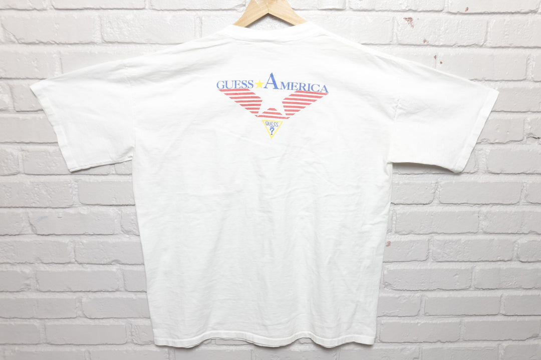 Guess America Vintage Pocket T Shirt 90s XXL