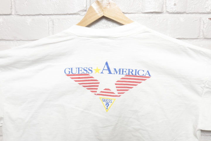 Guess America Vintage Pocket T Shirt 90s XXL