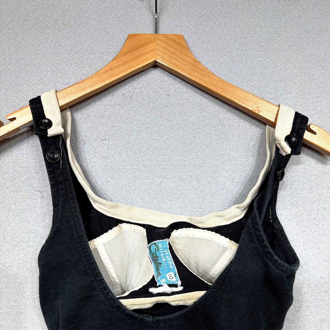 Vintage Catalina Black One Piece Swimsuit Size 10