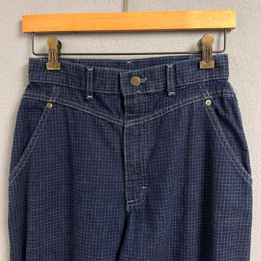 Vintage Lee Grid Pattern Jeans Size 27X29