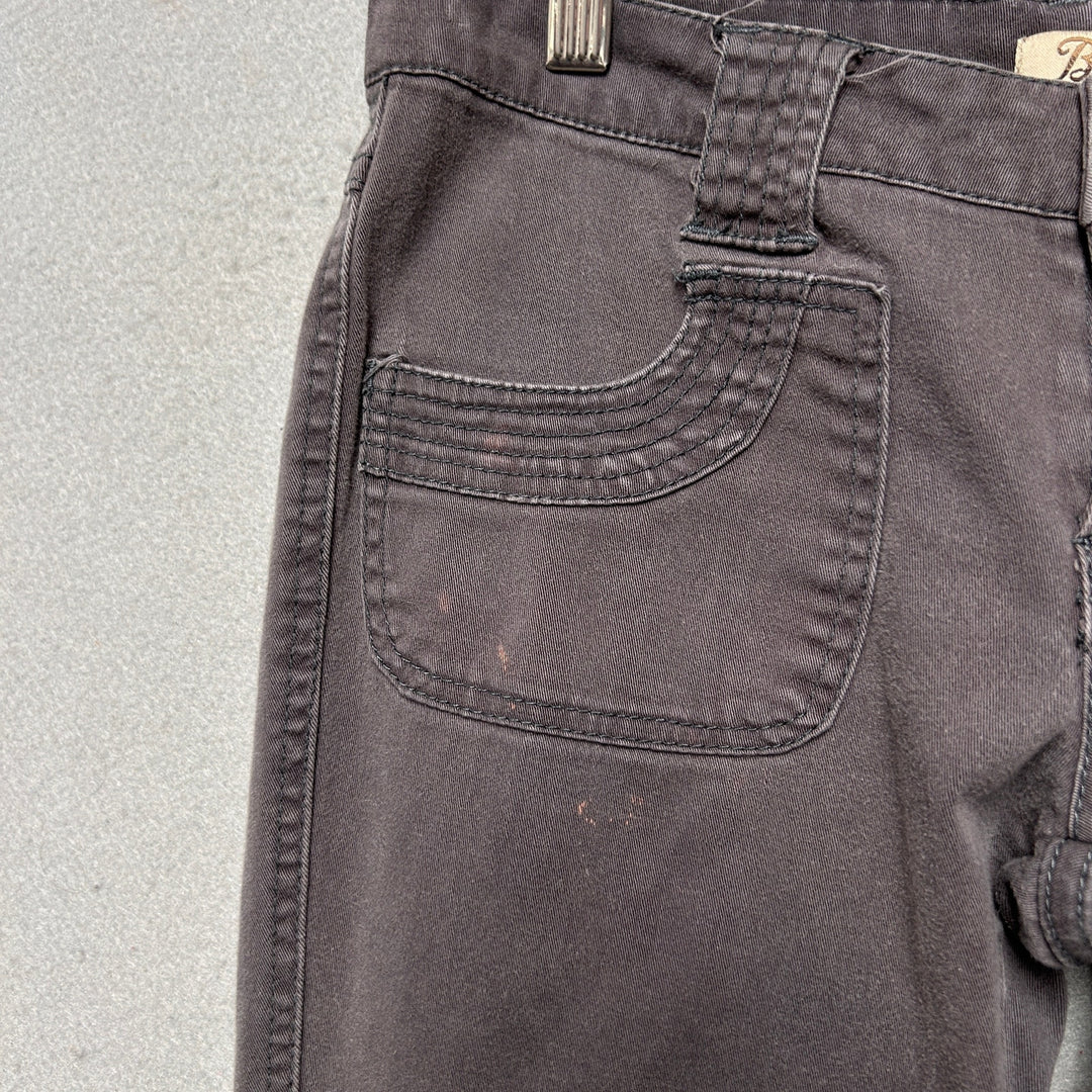 Vintage BeBop Flared Y2K Gray Pants Size 3