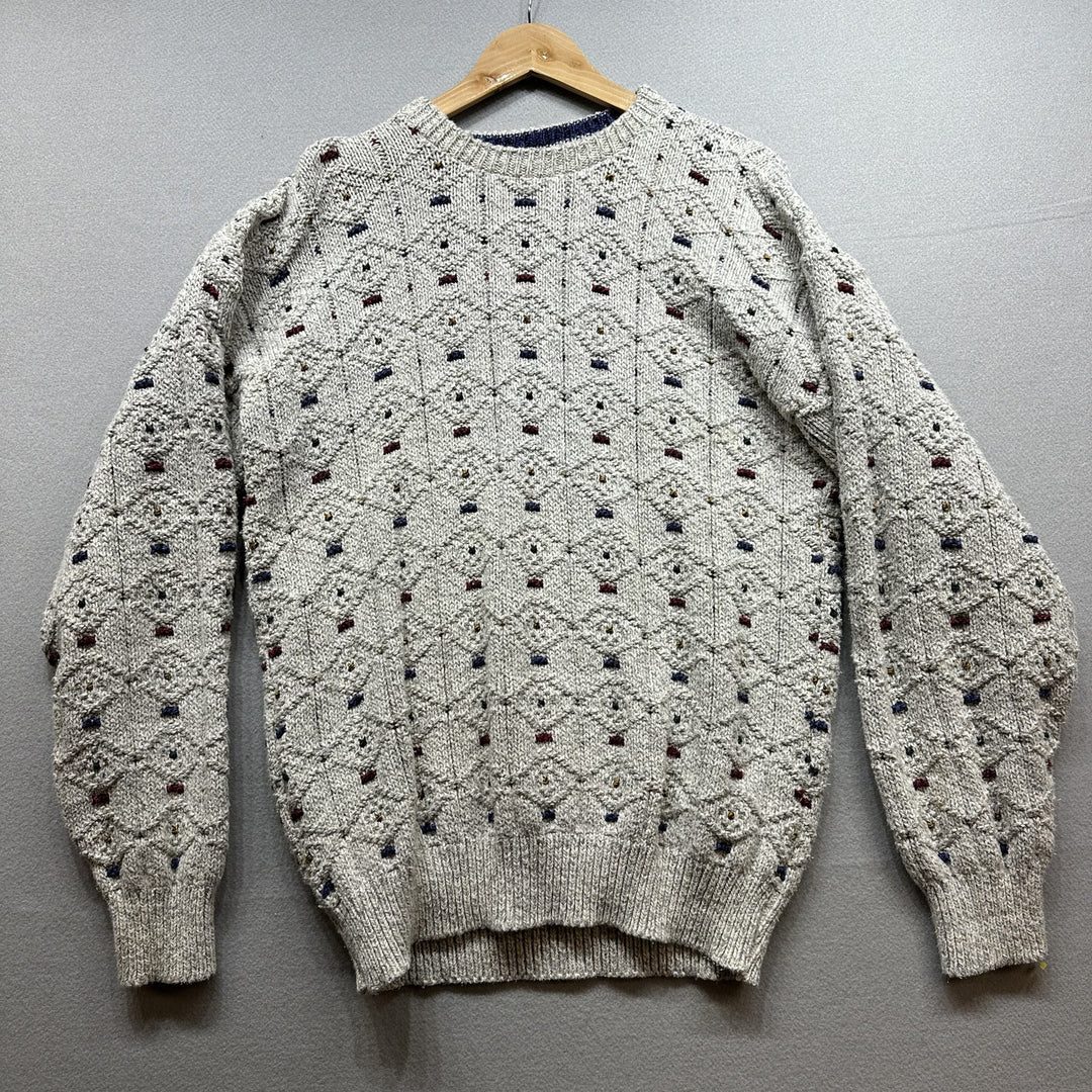 Vintage Cambridge Classics Diamond Pattern Sweater Size Medium