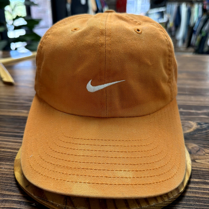 Vintage Nike Swoosh Orange Strapback Hat