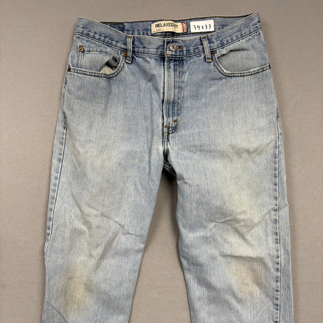 Vintage Levi's 550 Light Wash Jeans Size 34