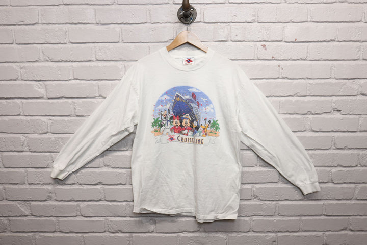 90s disney cruiseline long sleeve tee shirt size large