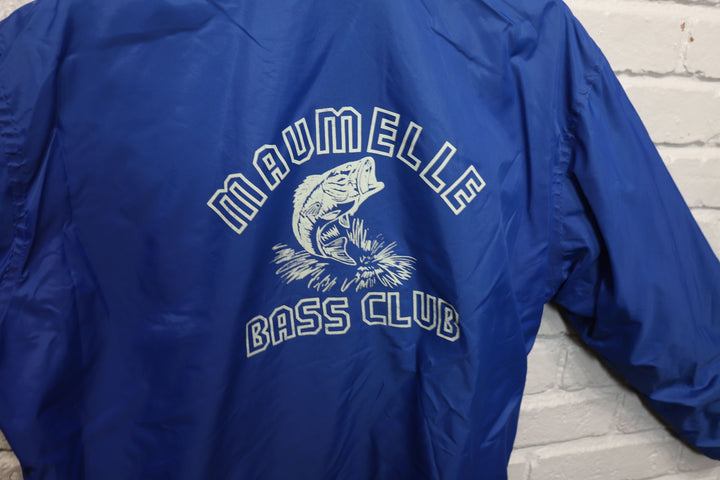 80s maumelle bass club coaches jacket size large