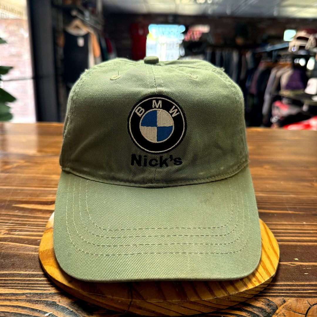 Vintage Nick's BMW Motorcycle Strap Back Hat