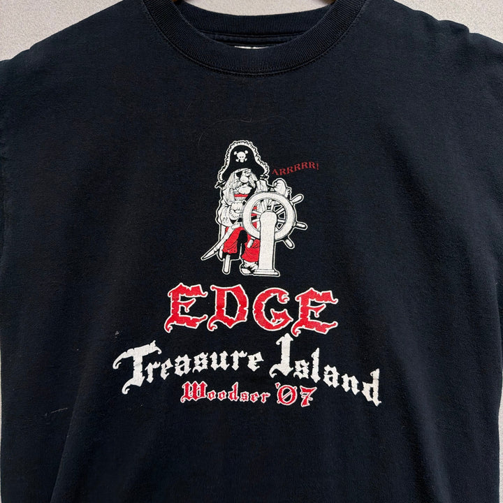 Vintage Y2K Tresure Island Jesus T Shirt Size Medium