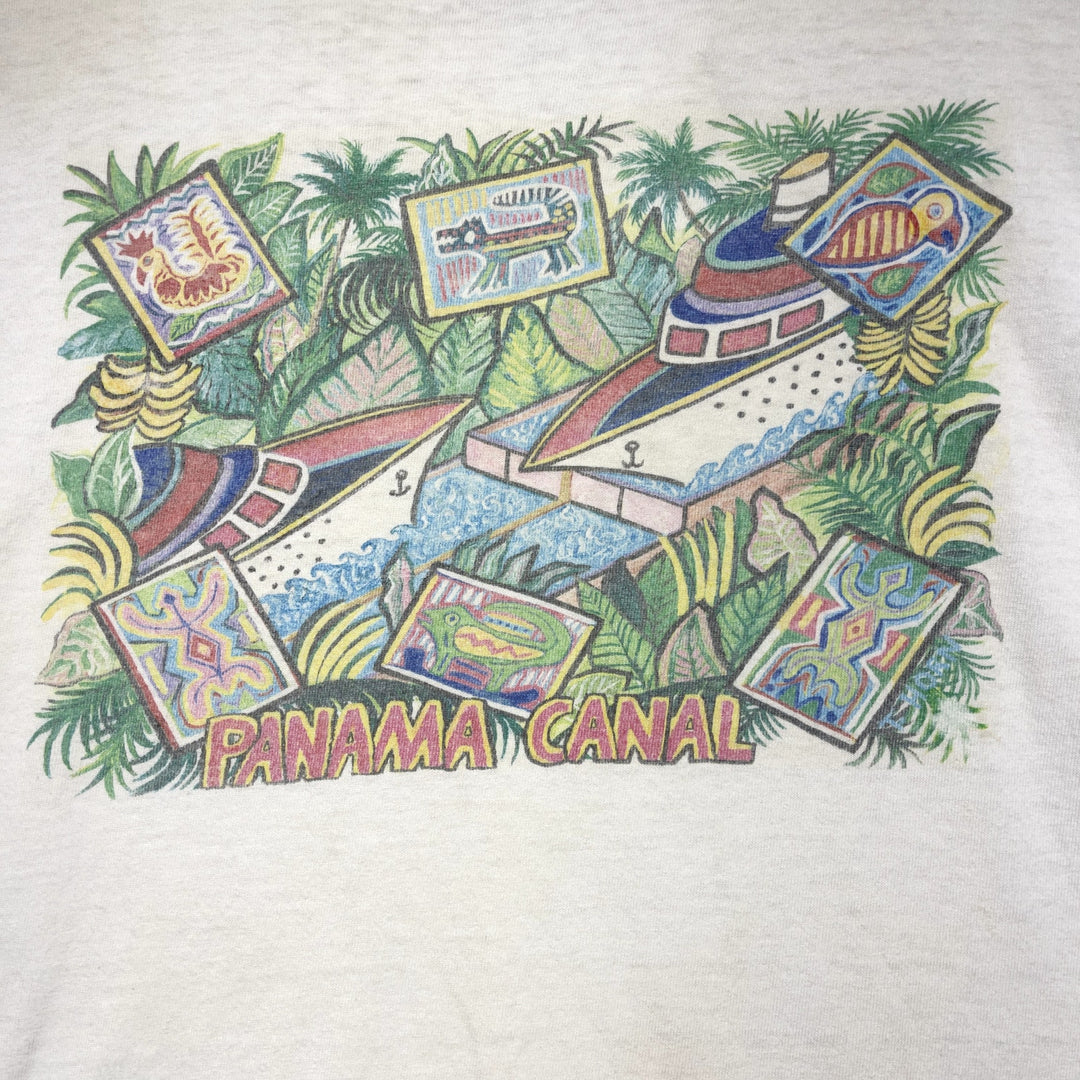 Vintage Panama Canal T shirt Size Xl
