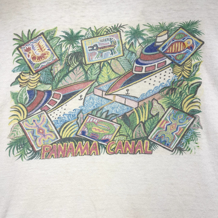 Vintage Panama Canal T shirt Size Xl