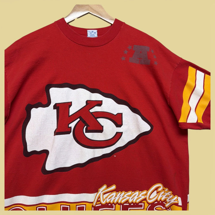 Vintage Kansas City Chiefs 90s Salem T Shirt Size XL