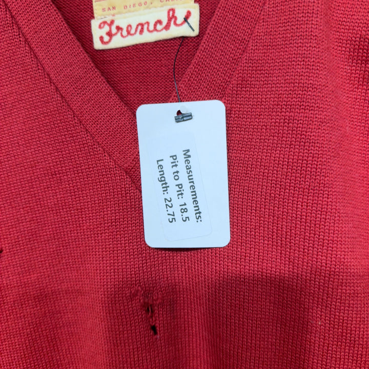 1956 Stanley Andrews Vintage Letter Sweater Size Medium 50s