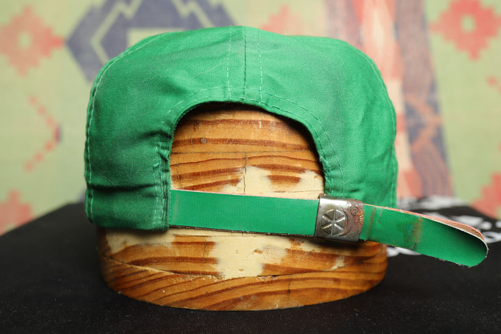 BP Shield Vintage Strap back Hat 80s Green Oil Gas Petrol