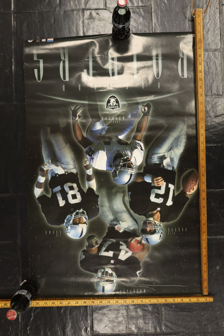 2000s Vintage Oakland Raiders Poster