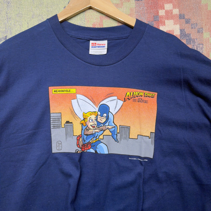 Allison Dare  Little Miss Adventures Vintage Comic Book T Shirt Size XL 2000s