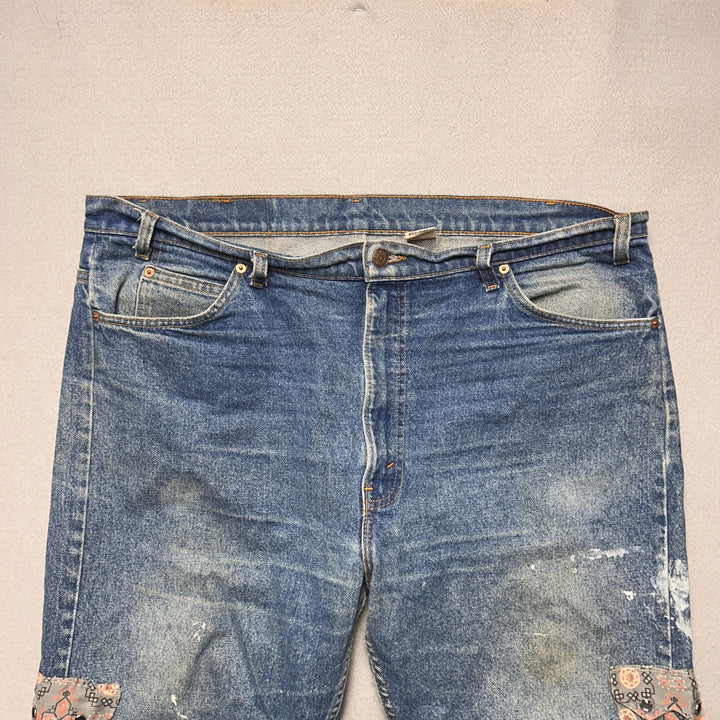 Vintage Levi's Custom Flared 505 Western Jeans Size 42x30