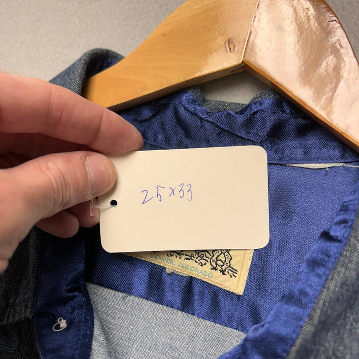 Vintage Roper Denver Western Denim Shirt Size XL