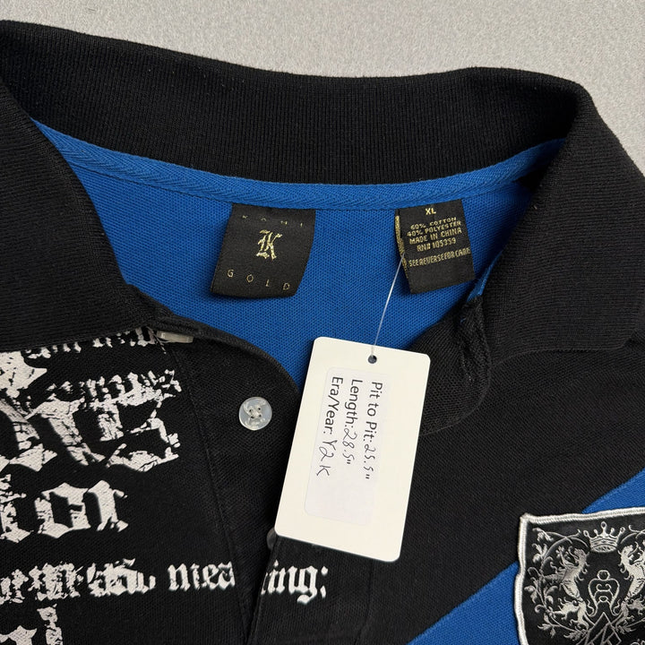 Vintage Karl Kani Jeans Polo Shirt Size XL