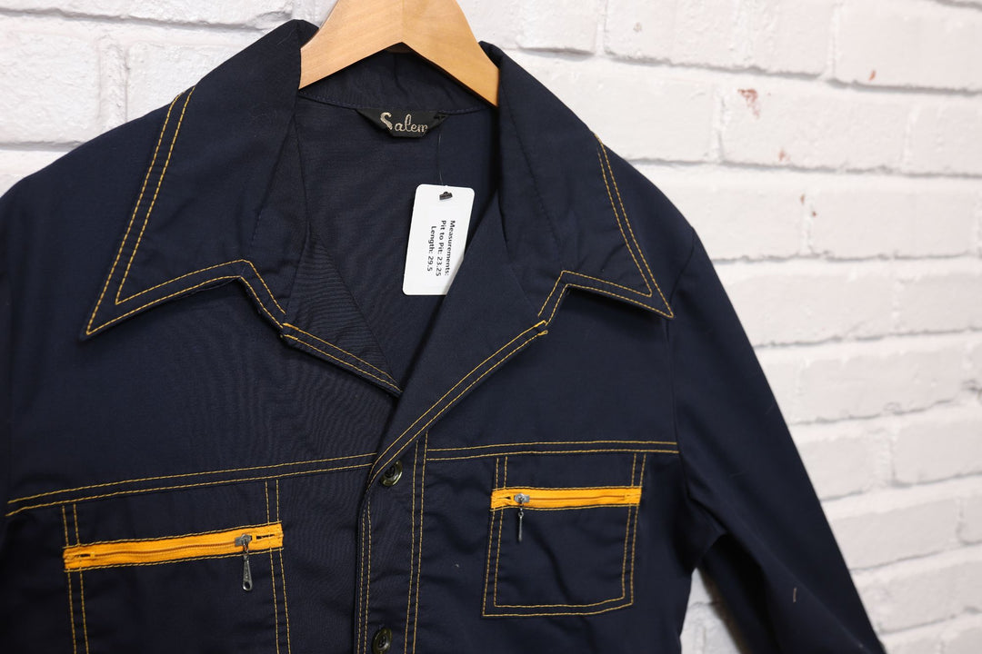 70s Vintage Salem Contrast Stitch Jacket Size Large