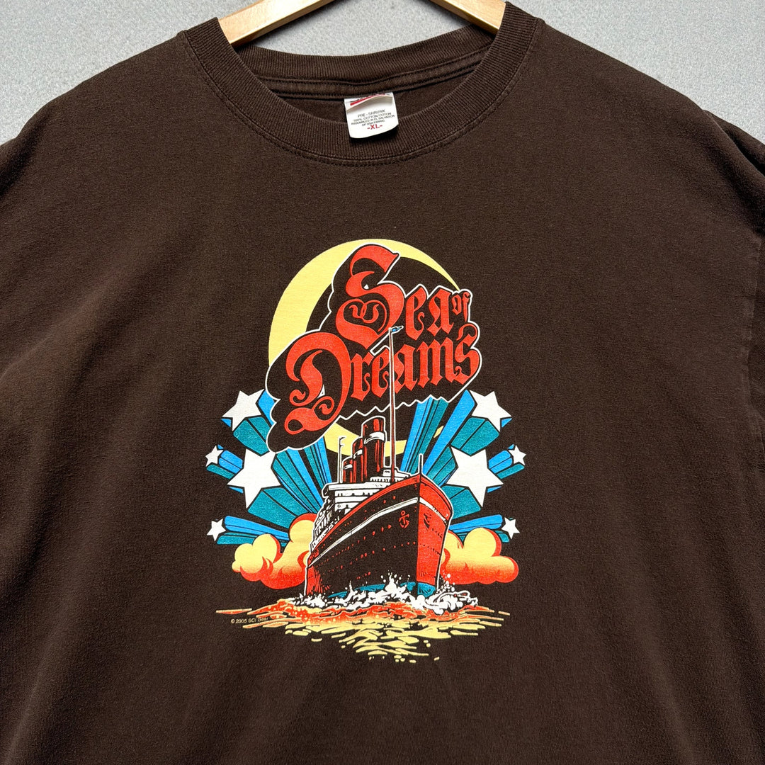 Vintage Sea Of Dreams String Cheese incident Tour Music Festival Shirt Size XL