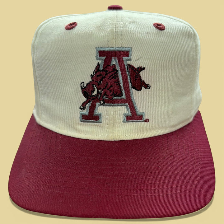 Vintage University of Arkansas 90s Top of the World Snapback Hat