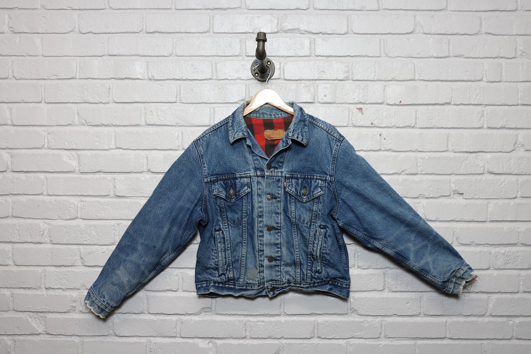 levi's flannel lined jean jacket