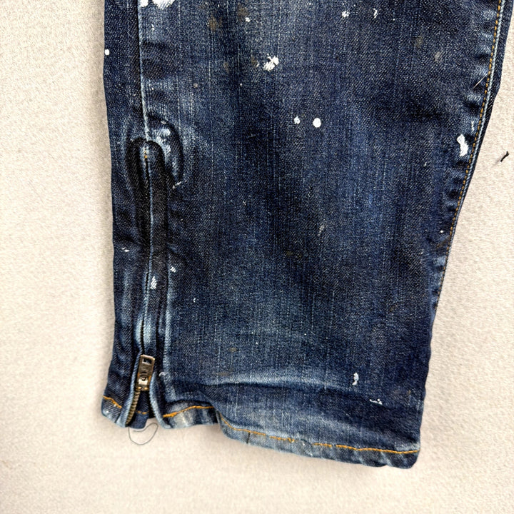 Analog Flannel Lined Paint Splatter Jeans Size 30