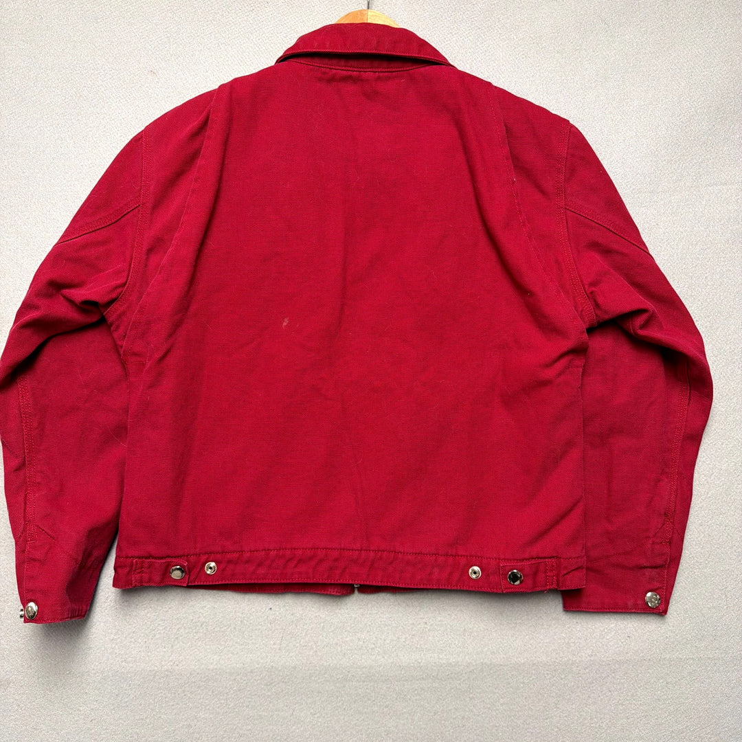 Women's Ethyl Red Detroit Style Canvas Jacket W/ Quilted Liner Medium