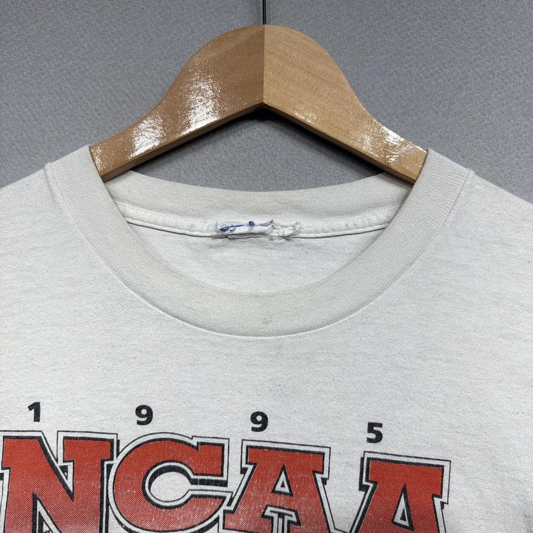 Vintage 90s Misprint Arkansas 1995 Champions Final Four T Shirt Size XL