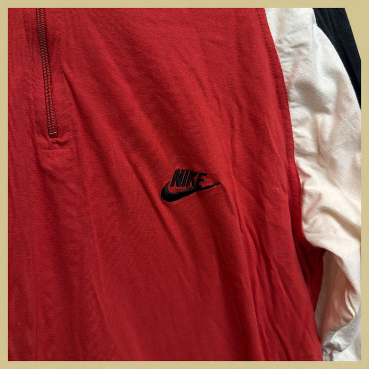 Vintage 90s Nike Cycling Jersey T Shirt Size Large