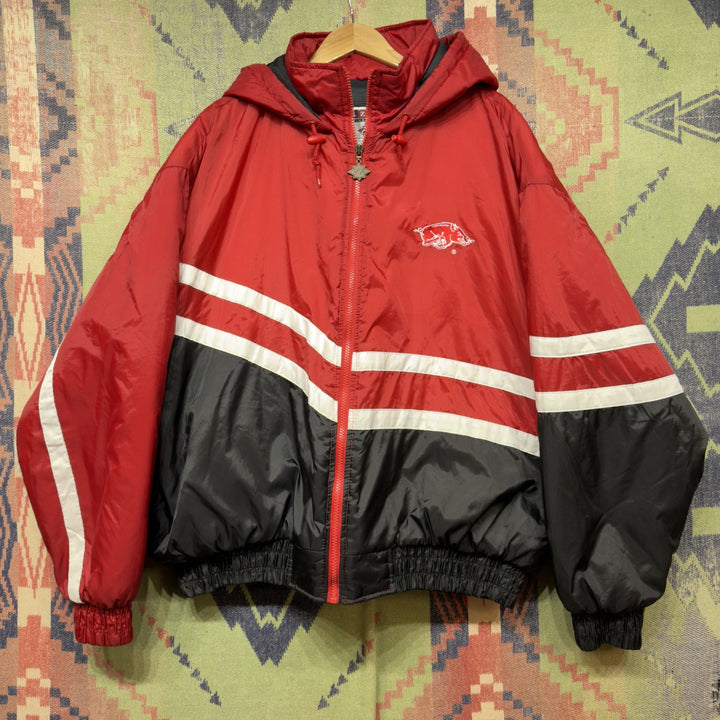 Arkansas Razorbacks Vintage Puffer Jacket XL 90s