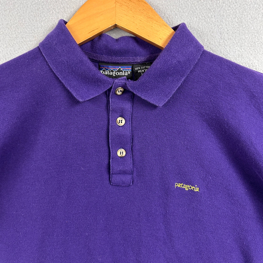 Vintage Patagonia Purple Polo Shirt Size Large