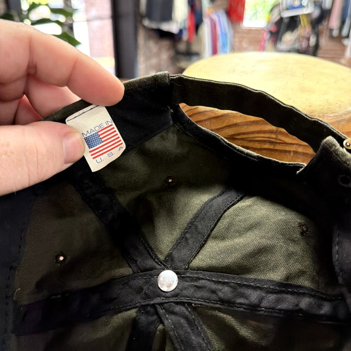 Vintage Waxed Cotton Snapback Hat