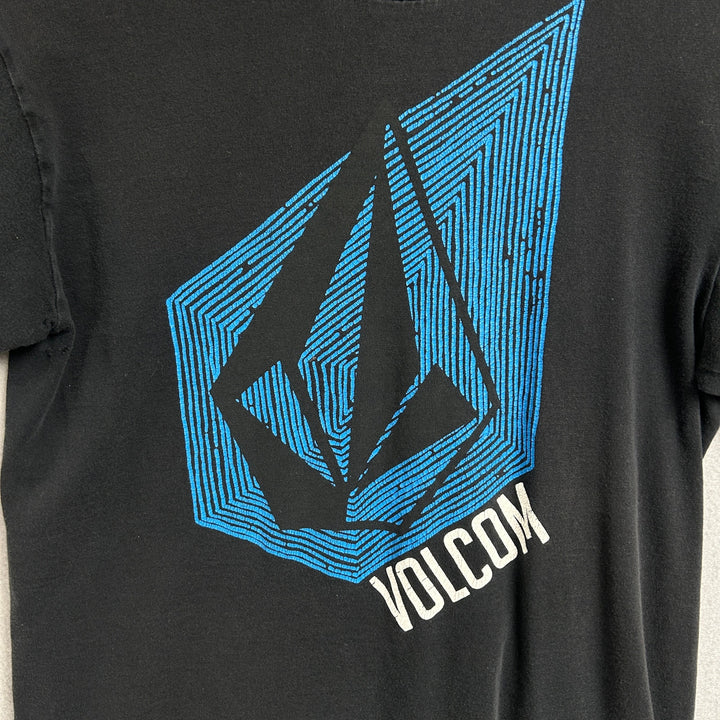 Y2K Volcom Black Surf Logo Tee Men's Size Small